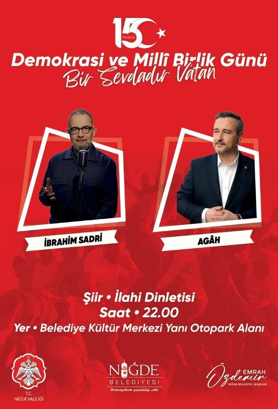 NİĞDE’DE 15 TEMMUZ DEMOKRASİ