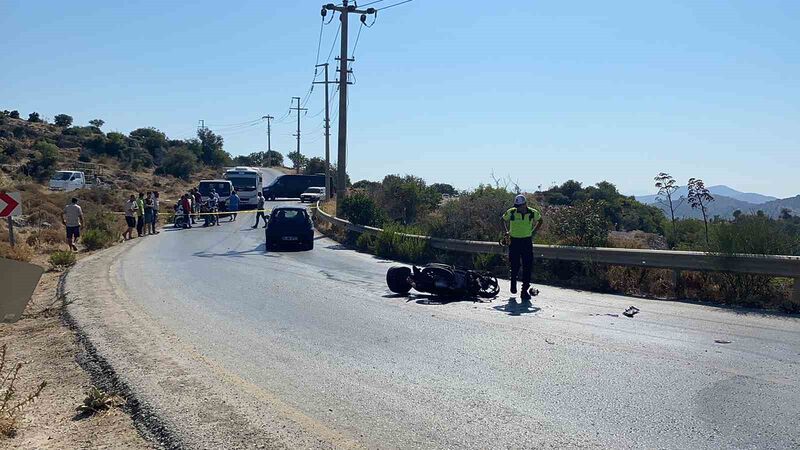 MUĞLA'NIN BODRUM İLÇESİNDE MOTOSİKLETLE