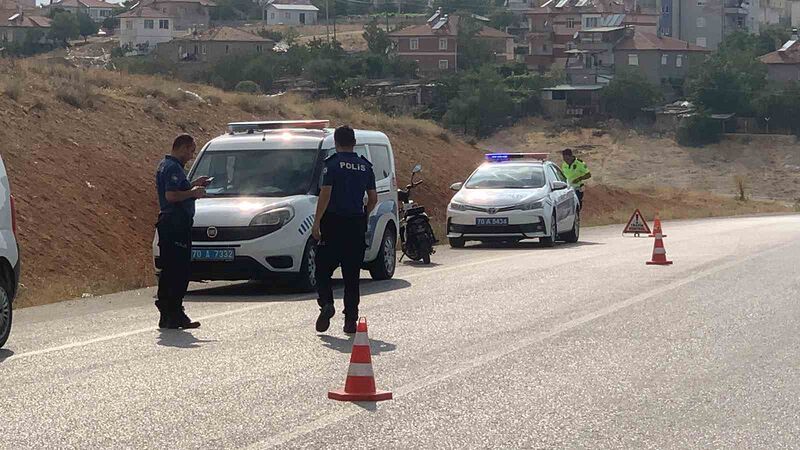 KARAMAN’DA YOLDAN ÇIKARAK ŞARAMPOLE