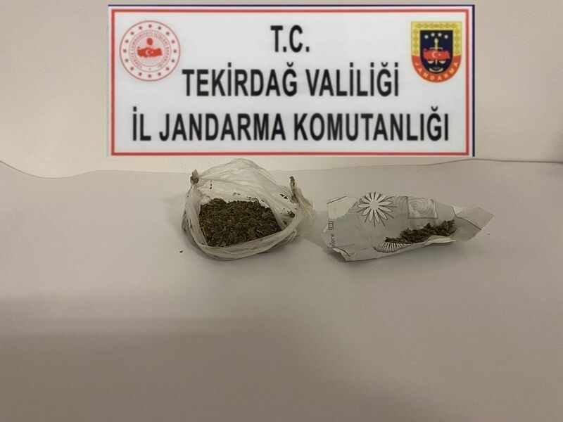 TEKİRDAĞ’DA JANDARMA EKİPLERİNCE UYUŞTURUCU