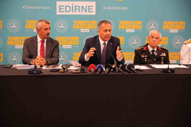 Bakan Yerlikaya: “Edirne’de şu anda organize suç örgütü yok”