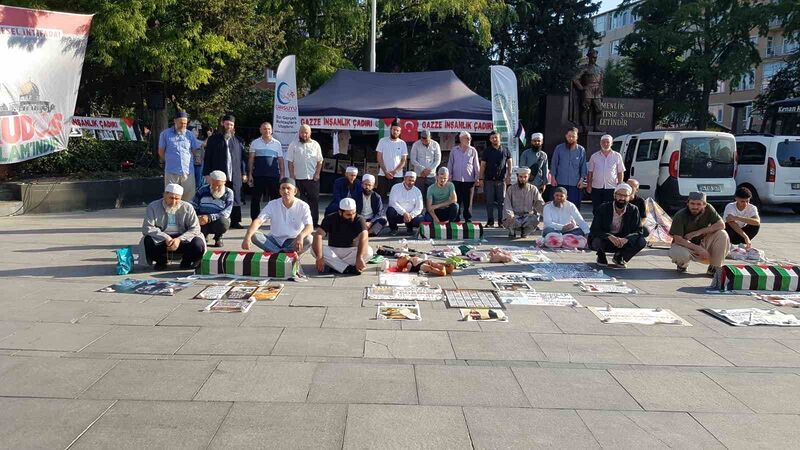 Çorlu’da Gazze Çadırı ilgi topladı