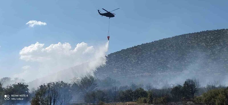 Isparta’da çıkan orman yangını ekiplerin hızlı müdahalesiyle söndürüldü