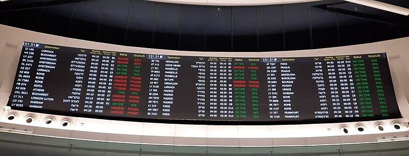 İsrail’deki Ben Gurion Havalimanı boş kaldı