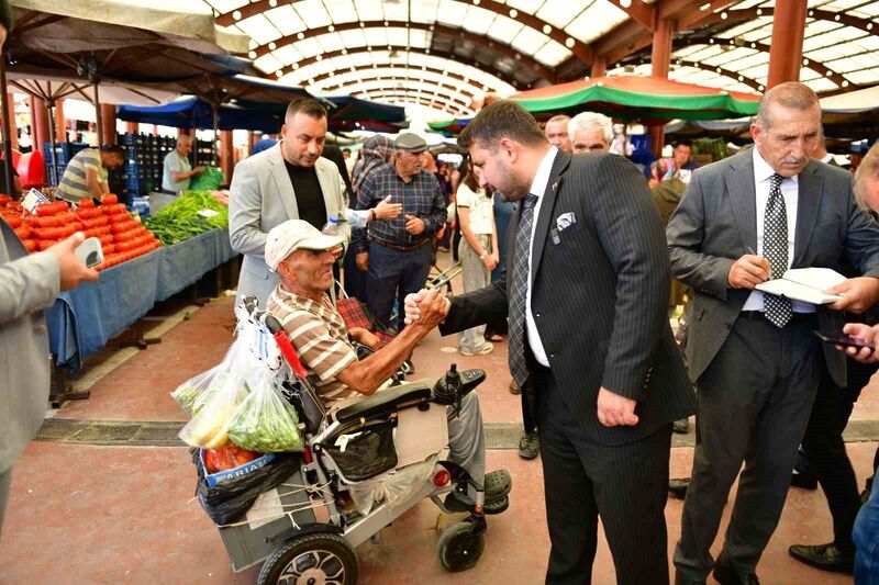 Kahramankazan Belediye Başkanı Çırpanoğlu’ndan pazar ziyareti