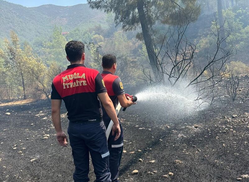 Marmaris’teki orman yangını hızlı müdahale ile söndürüldü