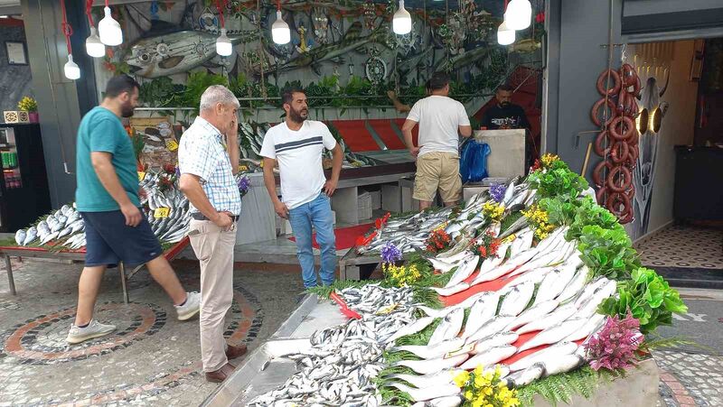 BALIK SEZONU AÇILDI, BALIKLAR TEZGAHLARDAKİ YERİNİ ALDI