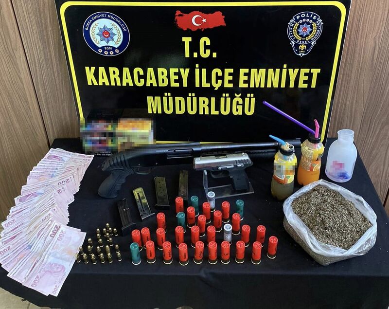 KARACABEY’DE DÜZENLENEN UYUŞTURUCU OPERASYONUNDA