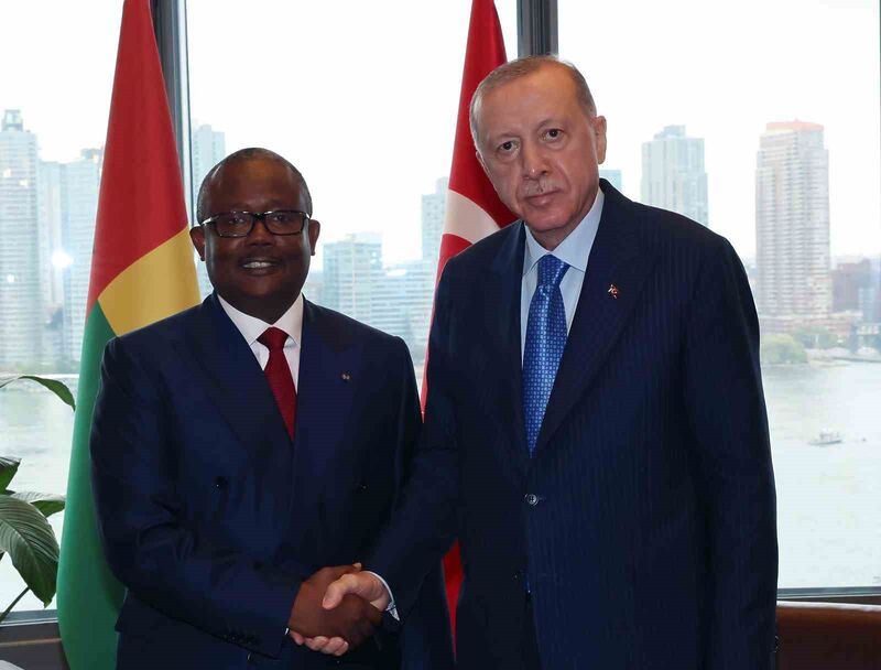 Cumhurbaşkanı Erdoğan, Gine Bissau Cumhurbaşkanı Embalo ile görüştü