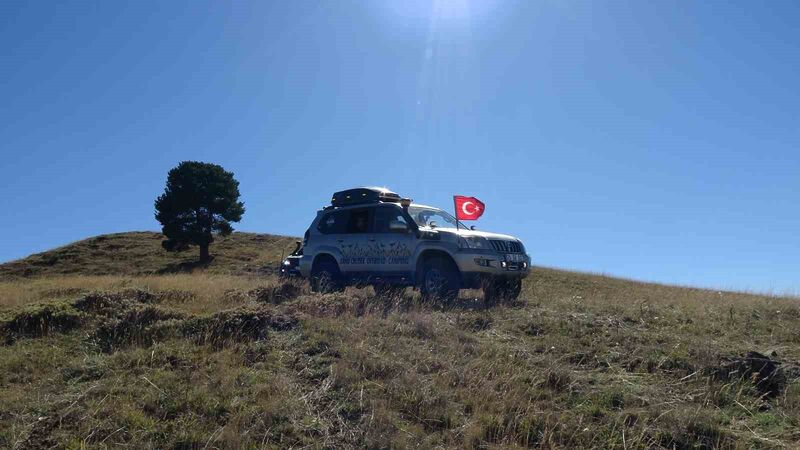 Erzurum’da off-roadçular “Yaza veda, kışa merhaba” dedi