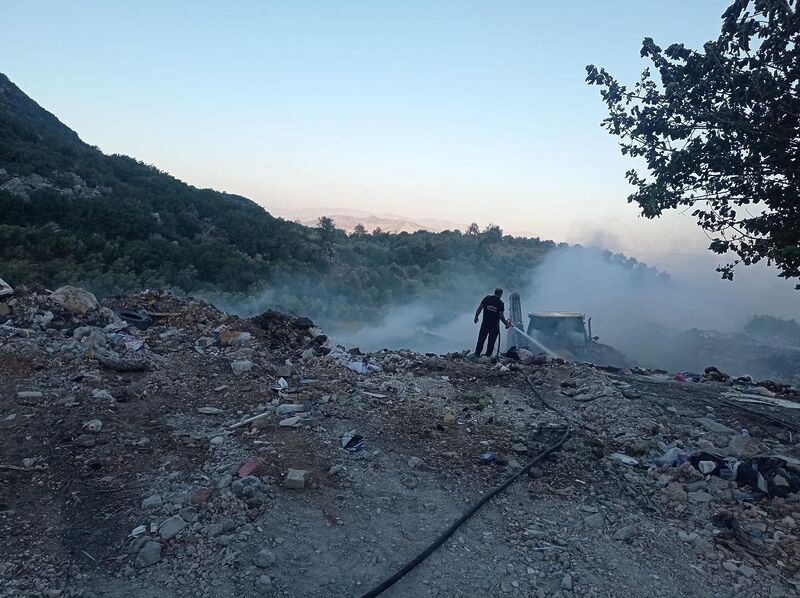 HATAY’DA ÇÖPLÜK ALANDA ÇIKAN