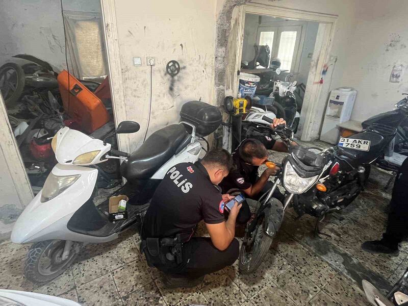 Hatay’da motosiklet tamircileri denetlendi