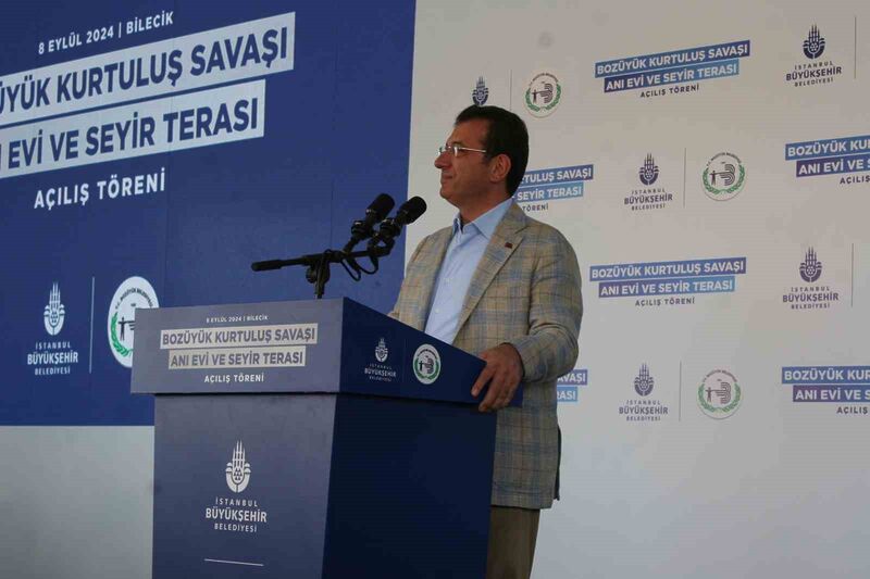 İBB Başkanı İmamoğlu, Bozüyük’te Kurtuluş Savaşı ve İnönü Zaferleri Anı Evi ve Seyir Terası’nın açılışına katıldı