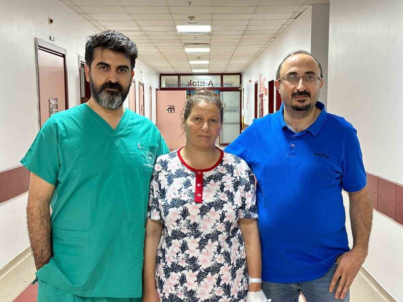 HATAY'DAN DİYARBAKIR'A GELEN ŞAZİYE BALCI (45), KALIN BAĞIRSAĞINDAKİ TÜMÖRÜN LAPAORKOPİK