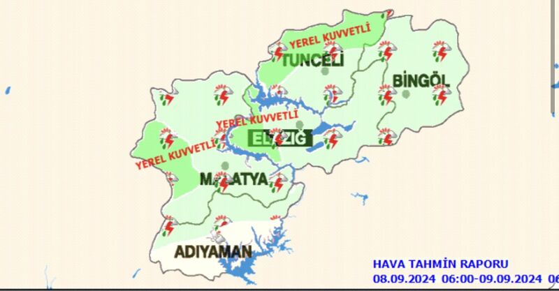 METEOROLOJİDEN KUVVETLİ YAĞIŞ UYARISI