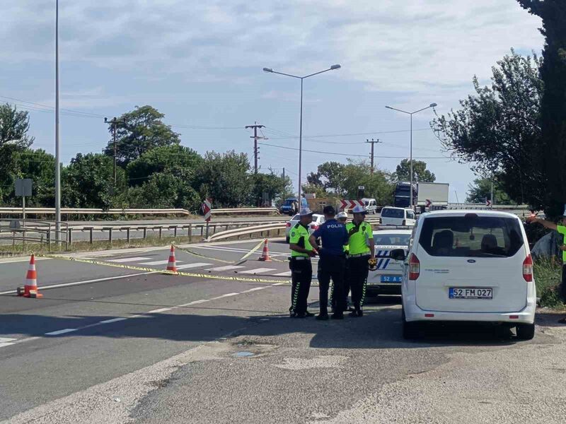 ORDU’DA MOTOSİKLETİN ÇARPMASI SONUCU