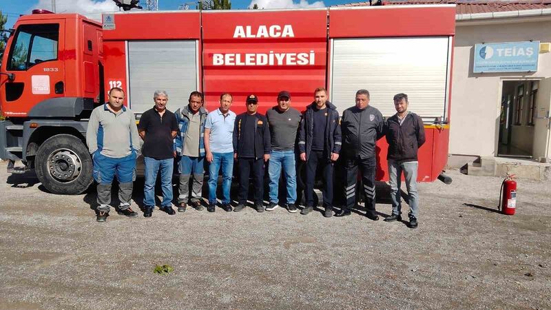 ALACA BELEDİYESİ İTFAİYE EKİPLERİ,