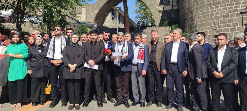 Diyarbakır’dan Cumhurbaşkanı Erdoğan liderliğinde Filistin’e destek mesajı