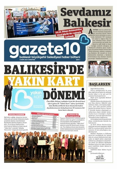 GAZETE10 TÜM BALIKESİRLİLERİN CEBİNDE