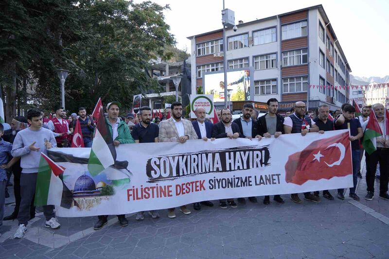 GÜMÜŞHANE’DE İSRAİL’İN GAZZE İŞGALİNİN