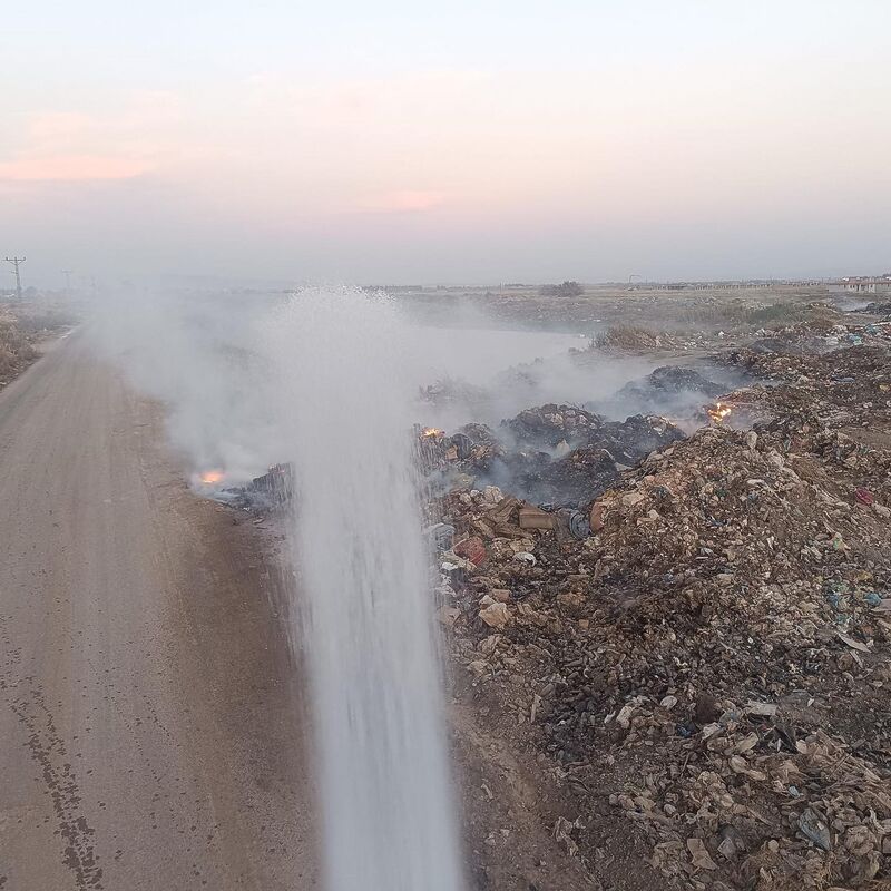 HATAY’DA ÇÖPLÜK ALANDA ÇIKAN