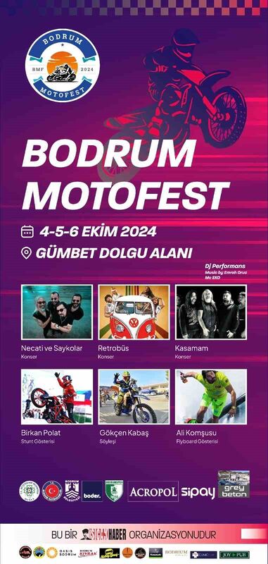 MOTOSİKLETLİLER BODRUM’DA BULUŞUYOR