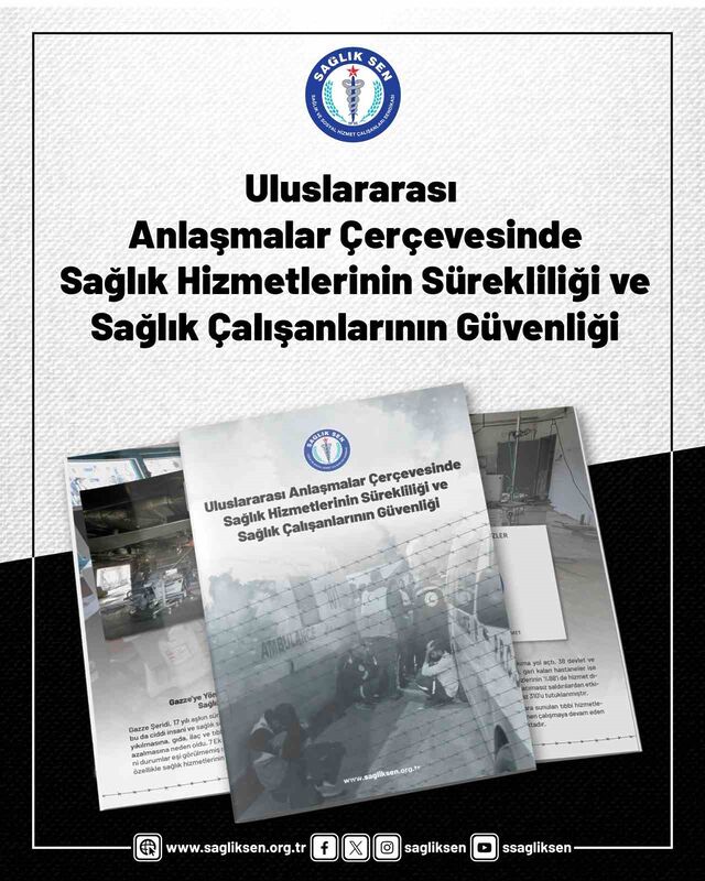 Sağlık-Sen’den Dikkat Çeken Gazze Raporu: “Gazze’de 986 sağlık çalışanı öldürüldü”