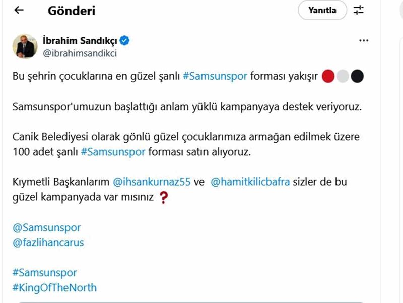 SAMSUNSPOR’UN BAŞLATTIĞI FORMA KAMPANYASI,