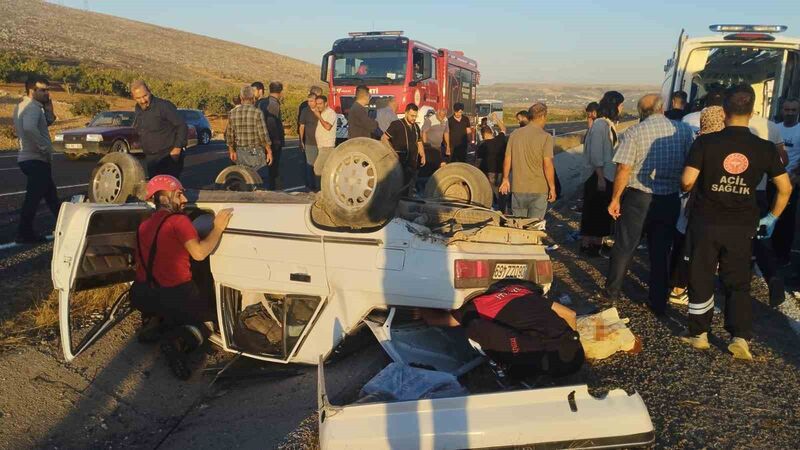 ŞANLIURFA’DA KONTROLDEN ÇIKARAK DEVRİLEN