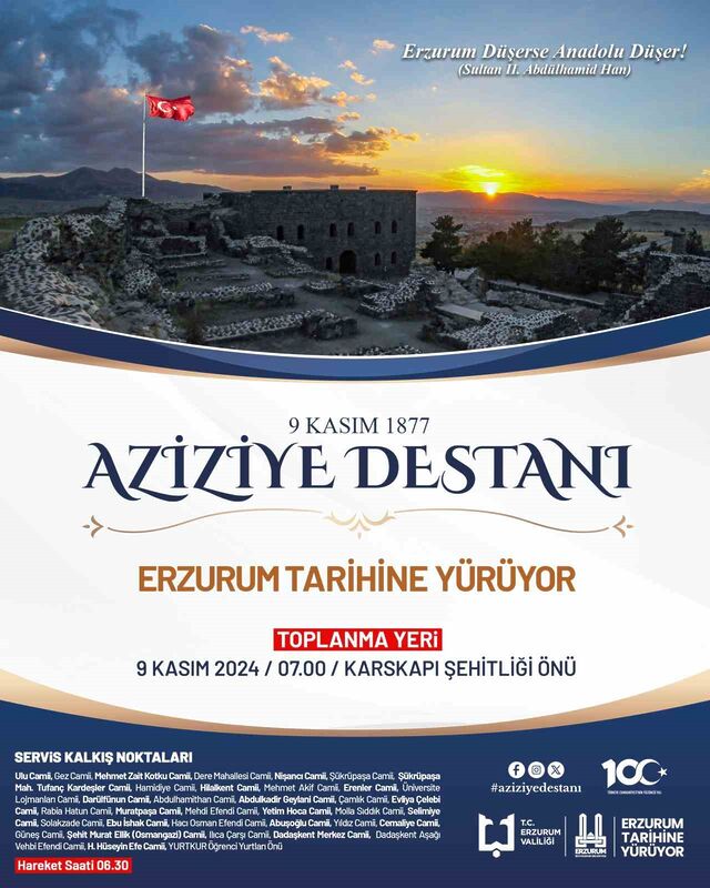 ERZURUM’DA HER YIL AZİZİYE