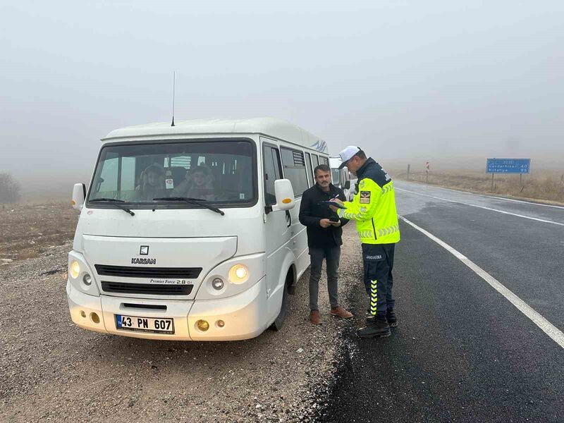 KÜTAHYA'DA OKUL SERVİS ARAÇLARINA