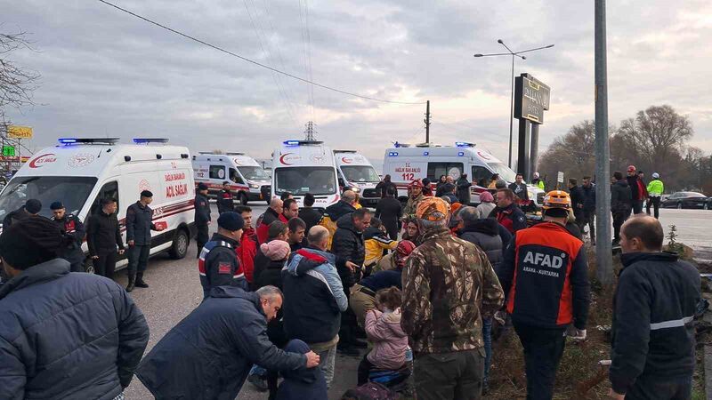 Okul servisi ile tır çarpıştı… 8 öğrencinin durumu ağır ağır