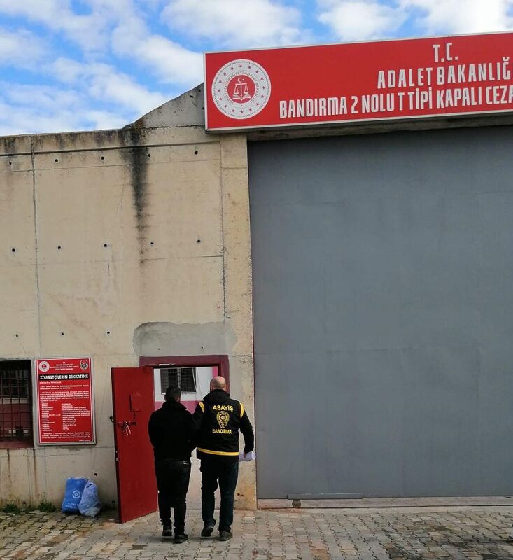 Balıkesir’in Bandırma ilçesinde 27 yıl 2 ay 21 gün kesinleşmiş