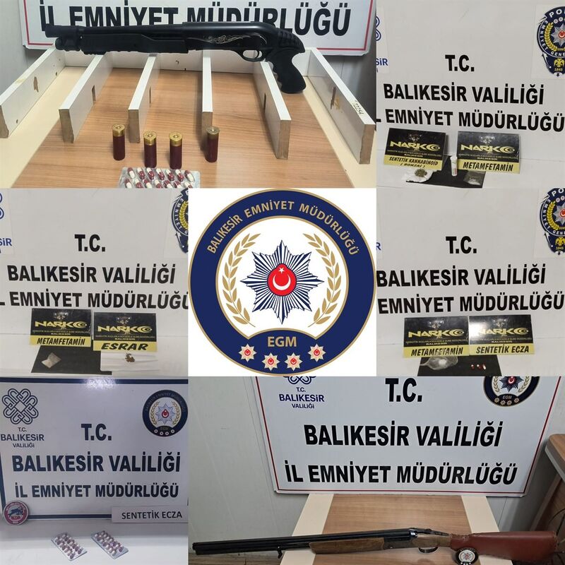 Balıkesir’de polis ekipleri tarafından