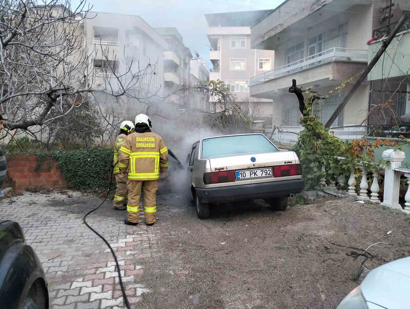 Balıkesir’in Havran ilçesi Hamambaşı Mahallesi 4. Sokak’ta meydana gelen araç