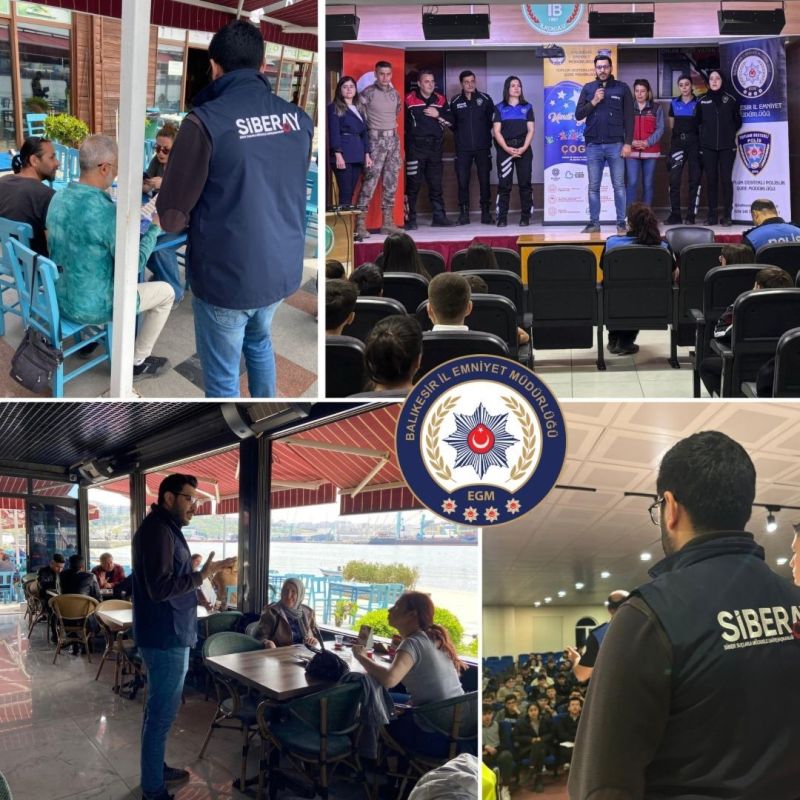 Balıkesir İl Emniyet Müdürlüğü Siber Suçlarla Mücadele Şube Müdürlüğü ekipleri,