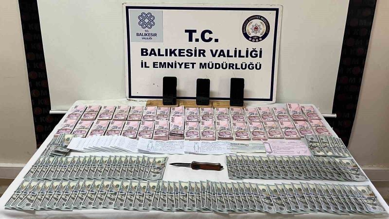Balıkesir’de tefecilik ve resmi belgede sahtecilik yaptıkları tespit edilen 6
