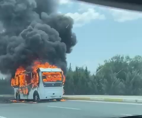 Balıkesir’in Edremit ilçesi Narlı Mahallesi’nde seyir halindeyken alevlere teslim olan