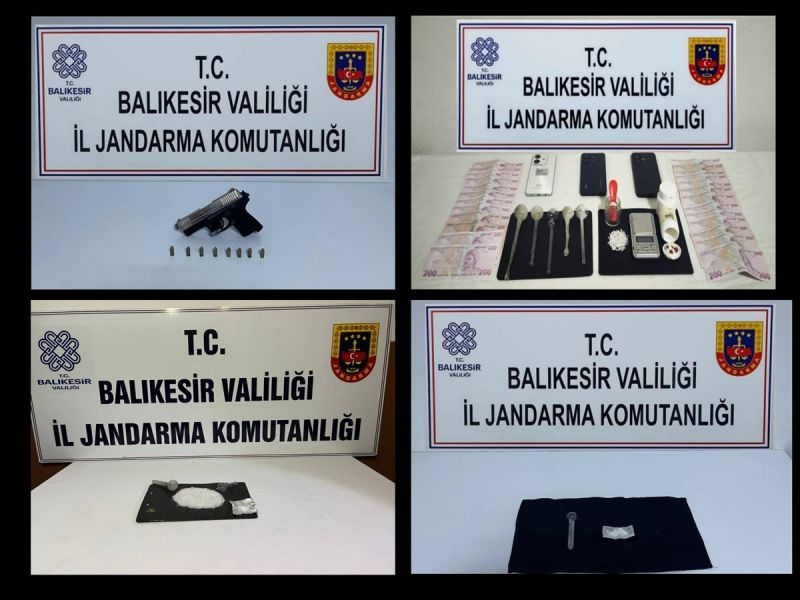 Balıkesir İl Jandarma Komutanlığı ekiplerince kaçakçılık ve narkotik suçlarla mücadele