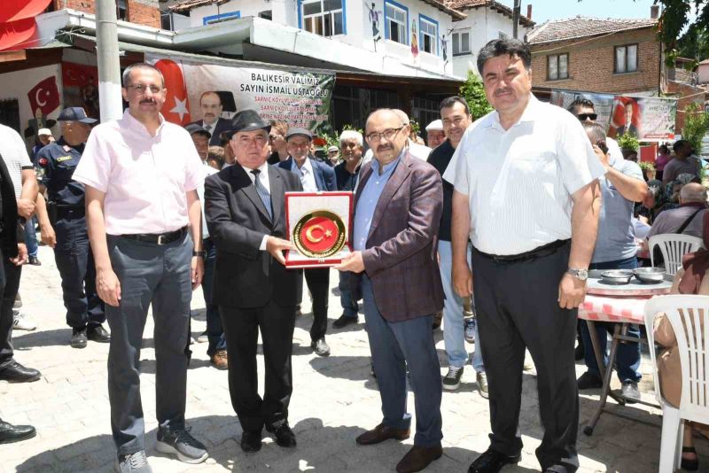 Balıkesir’in Havran ilçesinde geleneksel köy hayırları devam ederken, kırsal Sarnıç