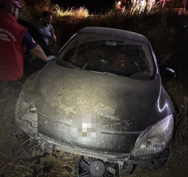 Balıkesir’in Susurluk ilçesi Dereköy Mahallesi yolunda meydana gelen tek taraflı