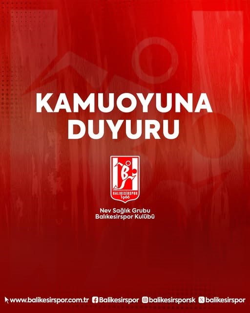 Balıkesirspor’da olağanüstü genel kurul tarihi belli oldu. Balıkesirspor’un sosyal medya