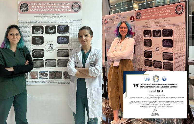 Balıkesir Üniversitesi Veteriner Fakültesi akademisyenleri Prof. Dr. Göksen Ayalp ve