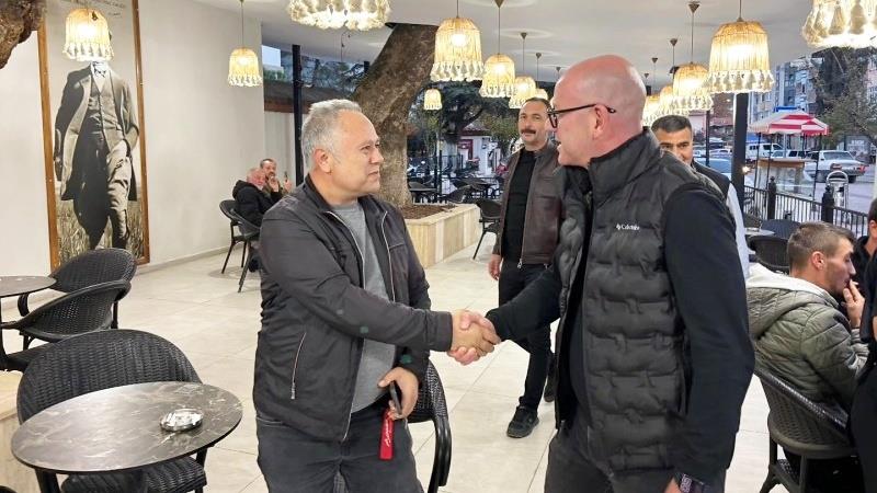 Sındırgı Belediye Başkanı Serkan Sak ile CHP Balıkesir Milletvekili Serkan