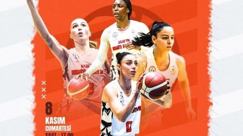 Halkbank Türkiye Kadınlar Basketbol Ligi 8. hafta karşılaşmasında Burhaniye’de büyük