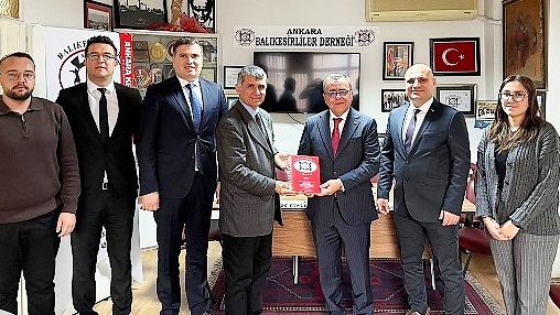Altıeylül Belediye Başkanı Hakan Şehirli, Ankara’daki Balıkesirliler Derneği’ni ziyaret ederek