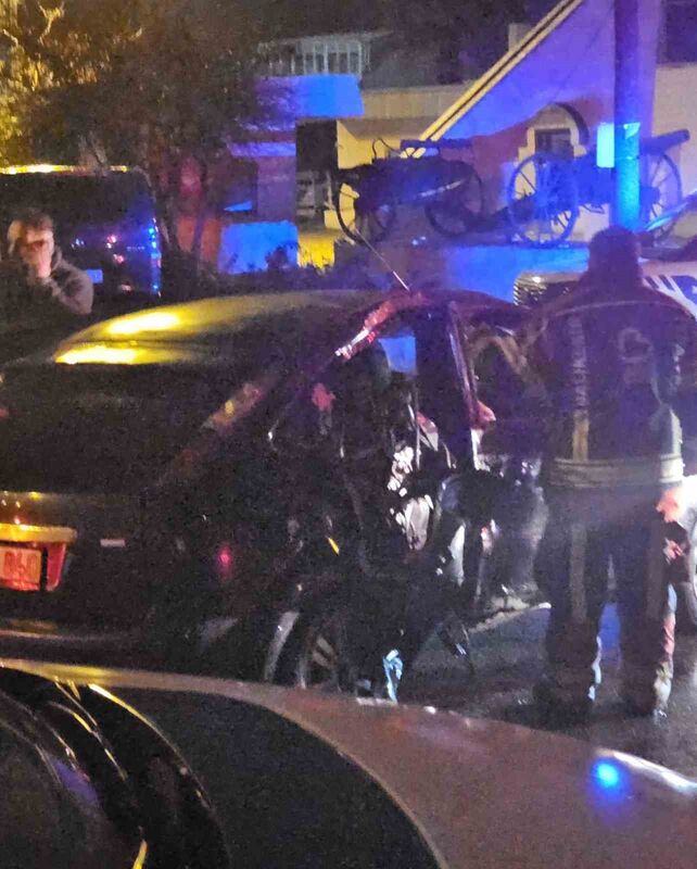 Balıkesir’in Bandırma ilçesinde dün gece meydana gelen tek taraflı trafik