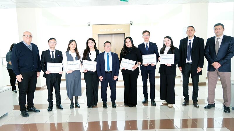 Özbekistan Karakalpak Devlet Üniversitesi heyeti, BAÜN’deki akademik programlarını sertifika töreniyle