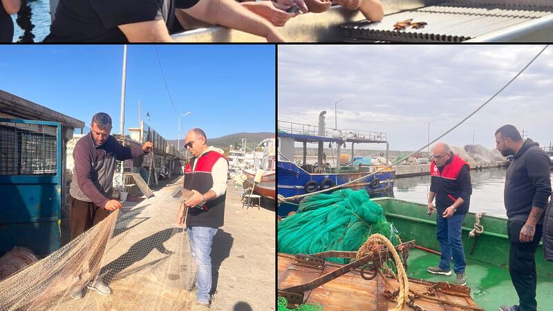 Balıkesir genelinde balık halleri, üretim tesisleri ve tezgahlarda su ürünleri