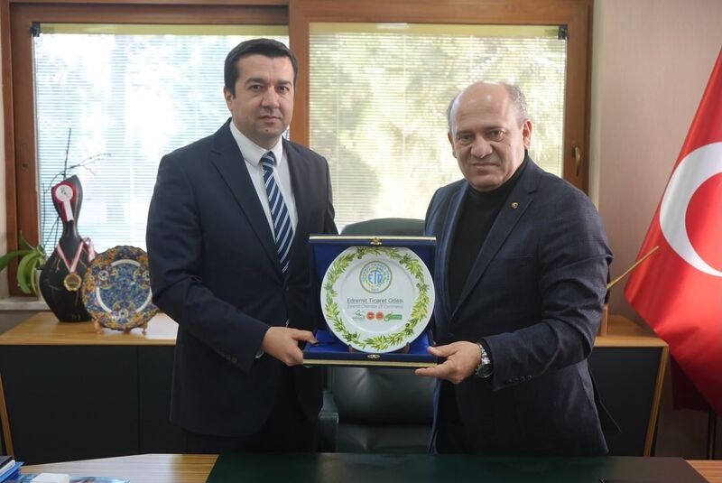Balıkesir’in Havran Kaymakamı Muhammed Evlice, Edremit Ticaret Odası’nı (ETO) ziyaret